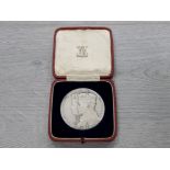 MEDAL 1935 SILVER JUBILEE SILVER CASED MEDAL BY ROYAL MINT 86G