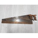 A VINTAGE SAW BY ROBERT CORBY OF SHEFFIELD