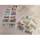 CIGARETTE TRADE CARDS FAMOUS DISCOVERIES AND ADVENTURES BY LEAF SET 50