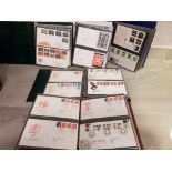 STAMPS GREAT BRITAIN FIRST DAY COVERS COLLECTION 5 ALBUMS APPROXIMATELY 290 1980S TO 1990