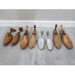 COLLECTIONS OF VINTAGE WOOD AND METAL SHOE STRETCHERS
