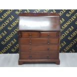 VINTAGE MAHOGANY BUREAU H104X W87X D52