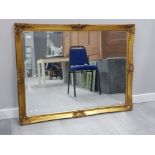 LARGE GILT FRAMED MIRROR, 113X89CM