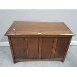 VINTAGE MAHOGANY BLANKET BOX 58CM X 90CM X 47CM