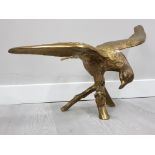 LARGE HEAVY BRASS EAGLE ORNAMENT, 64.5CM WINGSPAN