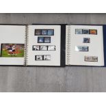 TWO FULL BRITISH STAMP ALBUMS AND A EUROPEAN FOOTBALL CHAMPIONSHIP 96 ALBUM