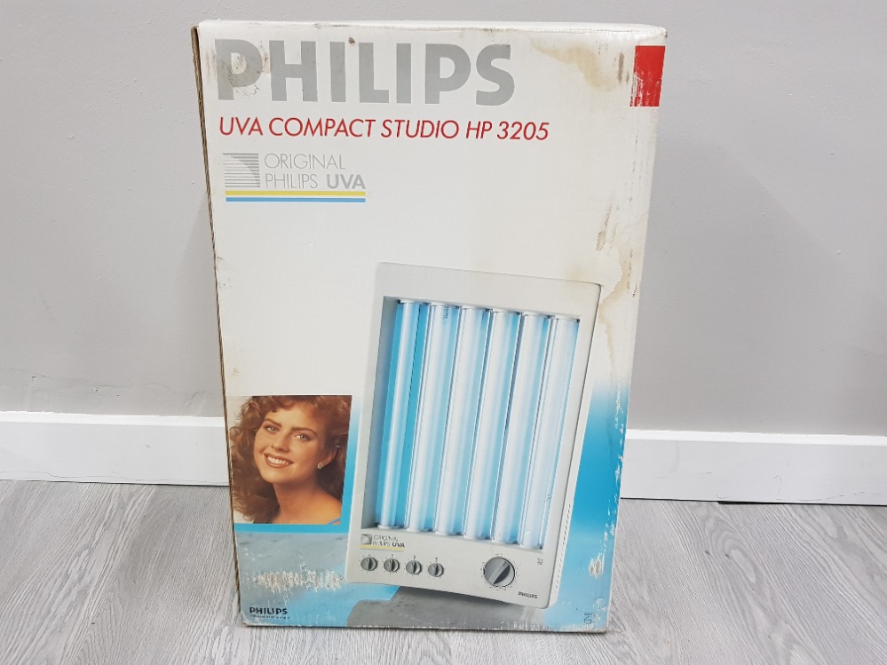 BOXED PHILIPS UVA COMPACT STUDIO HP 3205 TANNING MACHINE