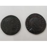TWO ROMAN IMPERIAL CONSTANTINE I (307-337CE) HIGH GRADE