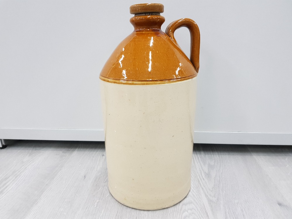 A LARGE STONEWARE FLAGON 43CM HIGH - Image 2 of 3