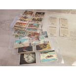 CIGARETTE TRADE CARDS FAMOUS DISCOVERIES AND ADVENTURES BY LEAF COMPLETE SET OF 50 NICE CONDITION