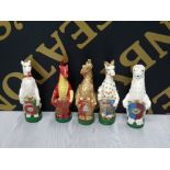 5 JAMES WOODFORD R A FIGURINES OF HERALDIC BEASTS