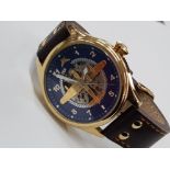 DAMBUSTERS LANCASTER BOMBER MECHANICAL WATCH FROM THE BRADFORD EXCHANGE COMPANY WITH ORIGINAL BOX