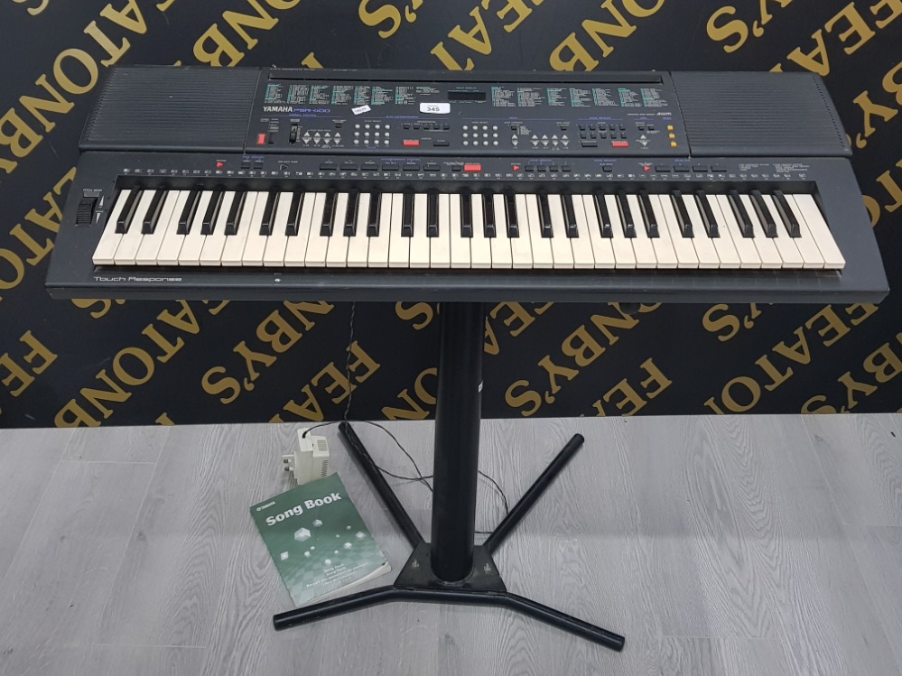 YAMAHA PSR 400 KEYBOARD WITH STAND AND SONG BOOK