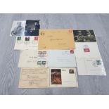 NAZI GERMANY PROPAGANDA CARDS AND HITLER STAMPS ON CARDS ETC