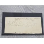 ROYALTY KING WILLIAM IV 1765-1837 KING OF ENGLAND COMPLETE SIGNATURE