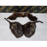 2 FOX FUR STOLES