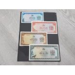 BANKNOTES RHODESIA $1 DATED 1978 $2 DATED 1977 $5 1976 AND $10 DATED 1975 ALL ARE ABOUT
