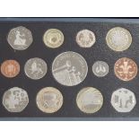 13 COIN YEAR SET PROOF 2006 IN ORIGINAL BOX COA, 2X 2 POUND, BRUNEL 2 POUND, 2X 50P VC