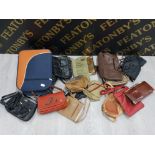 SUITCASE CONTAINING 12 VARIOUS LADIES HANDBAGS, SOME LEATHER