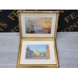 2 FRAMED PRINTS ONE BY J M W TURNER AND WALTER HOLMES