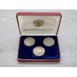 UK 1965 GARDINERS ISLAND SET 3 TRIAL COINS IN ORIGINAL CASE OF ISSUE