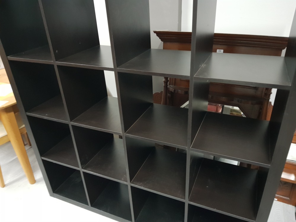 A LARGE LAMINATE STORAGE UNIT WITH 16 COMPARTMENTS 149.5 X 149 X 39CM - Image 2 of 3