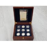 COINS THE ROUTE TO VICTORY COLLECTION OF 17 STERLING SILVER COINS EACH 28.28GR ALL SILVER PROOF WITH