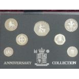 7 UK SILVER PROOF 1996 ANNIVERSARY COLLECTIONS