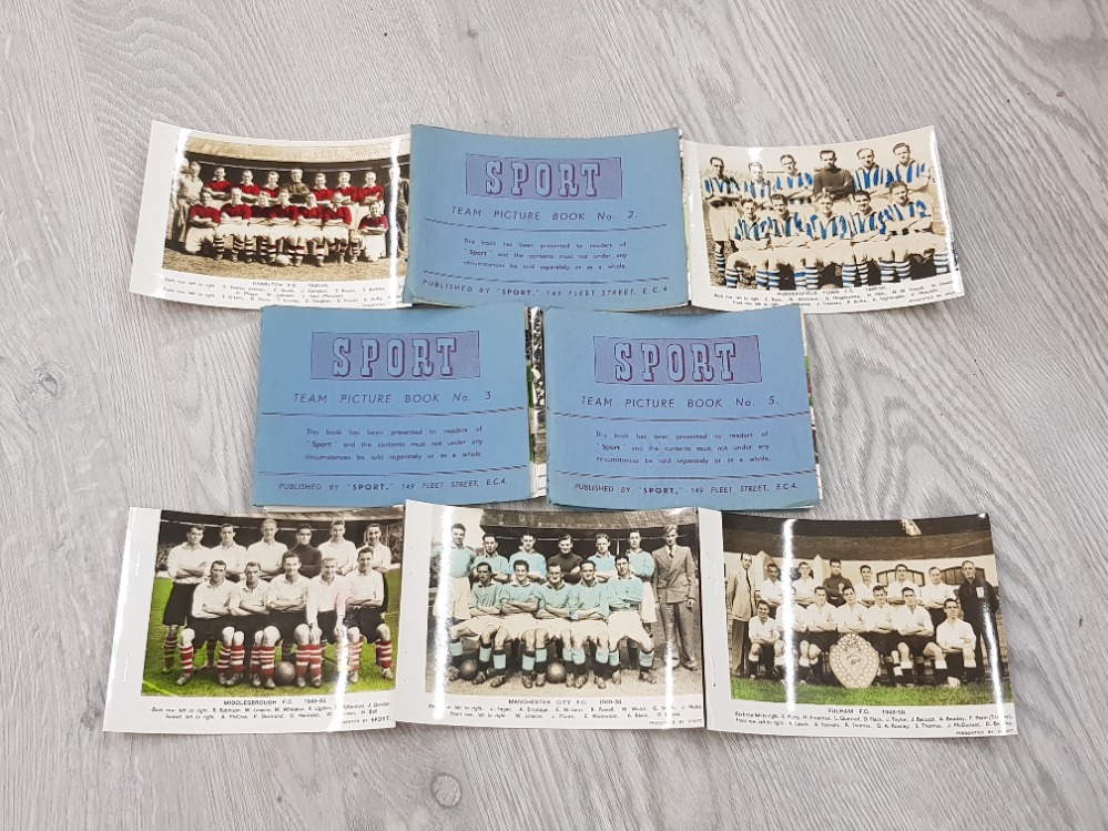 FOOTBALL 1949-50 TEAM PHOTOGRAPHS FROM SPORT PICTURE BOOK INC LIVERPOOL MAN U TOTTENHAM SUNDERLAND