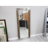 CHAMPAGNE GILT FRAMED HALL MIRROR 150X60CM