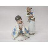 NAO BY LLADRO FIGURE 1272 ORIENTAL GIRL PLUS ONE OTHER SPANISH FIGURE
