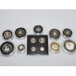 13 ROYAL MINT UK 2000 MILLENNIUM SILVER PROOF COIN SET INCLUDING MAUNDY SET OF 4 IN CASE OF ISSUE