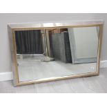 SILVER EFFECT HANGING WALL MIRROR