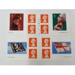 TWO 2001 ROYAL MAIL STAMP BOOKLETS, PUNCH AND JUDY AND FLAGS AND ENSIGNS, 2 COMPLETE SELF ADHESIVE