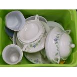 BOX OF ASSORTED CHINA