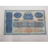 THE BRITISH LINEN BANK 5 POUNDS BANKNOTE, DATED 20-6-1933, PRESSED ABOUT VF AND SCARCE