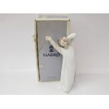 LLADRO FIGURE 4870 BOY AWAKING WITH ORIGINAL BOX