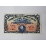 COMMERCIAL BANK OF SCOTLAND 1 POUND BANKNOTE 4-6-1941