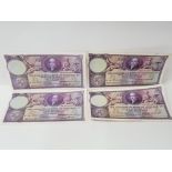 4 COMMERCIAL BANK OF SCOTLAND LTD 5 POUNDS BANKNOTES, ALL 4 DATED AND 2 FROM SERIES 16L, A