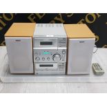 SONY ELECTRONICS HI-FI SYSTEM WITH CD AND TAPE PLAYER AND REMOTE