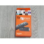 FIRE TV STICK WITH ALEXA VOICE REMOTE IN BOX