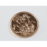 22CT GOLD 2013 FULL SOVEREIGN COIN