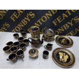 40 PIECE TEA SET SPATHAS KERAMIK 24 K GOLD