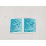 STAMPS GB 1980 1/2P TURQUOISE BLUE IMPERFORATE U/M SG 476/478C CAT £425