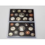 ROYAL MINT YEARLY PROOF COIN SETS FROM 2006 AND 2007