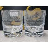 PAIR OF LARGE IRISH GLASS TUMBLERS