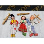 3 PELHAM PUPPETS UNBOXED