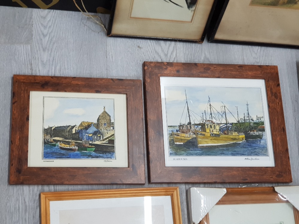 10 FRAMED PICTURES INCLUDING 2 OF SEAHOUSES BY ALLAN JACOBSON PLUS 1 FRAME ETC - Image 3 of 5