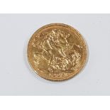 22CT GOLD 1905 FULL SOVEREIGN COIN