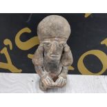 SOUTH AMERICAN PIT FIRED TERRACOTTA FIGURE 17 CM HIGH